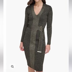 Vince Camuto Lurex Bodycon Dress size small NWT